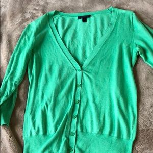 Green cardigan
